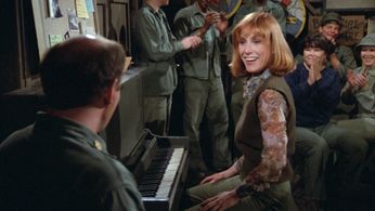 David Ogden Stiers and Amanda McBroom in M*A*S*H (1972)
