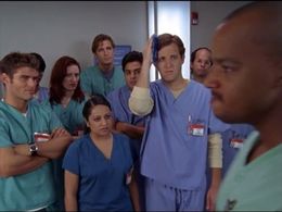 Donald Faison and Aseem Batra in Scrubs (2001)