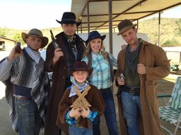 On the set of The Cowboy Kid