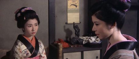 Shiho Fujimura and Reiko Fujiwara in Zatoichi on the Road (1963)