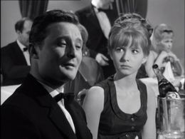 Jane Asher and Donald Pickering in The Saint (1962)