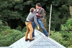 James Atherton and Danny Mac in Hollyoaks (1995)