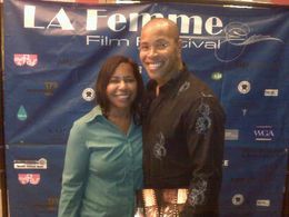 Erik Betts with his mother, Betty Hurst at screening of The Sensei