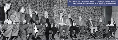 Mel Brooks, Carl Reiner, Sid Caesar, Larry Gelbart, Danny Simon, Neil Simon, Joseph Stein, Michael Stewart, and Mel Tolk