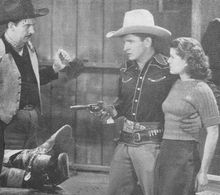 Charles King, Margaret Marquis, and Bob Steele in Last of the Warrens (1936)