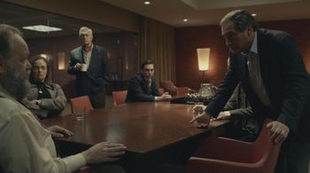 Walter Bobbie, Brian Keane, Jaime Ray Newman, Michael Stuhlbarg, and Andrés Erickson in Dopesick: Black Box Warning (202