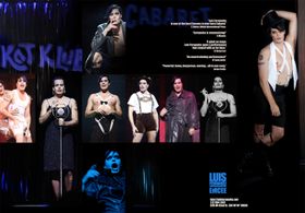 Luis Fernandez gets rave reviews for her performance as the MC in Cabaret the musical. Venezuela, 2010