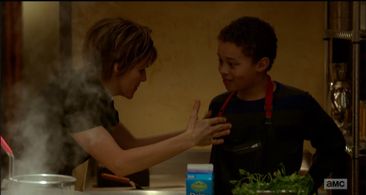 Jenn Colella and Elijah Jacob in Feed the Beast (2016)