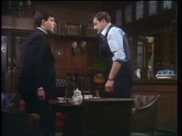 Daniel Abineri and Peter Bowles in Bless Me Father (1978)