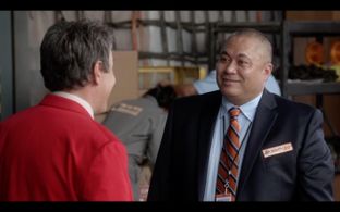 Brent Pope with John Ross Bowie in Speechless, Episode 2.3, J-J's D-R--Dream.