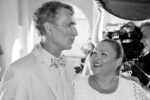 on the red carpet with Bill Nye