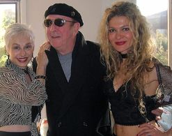 Director Terry McGovern with actors Josephine Zeitlin and Entela Belishova