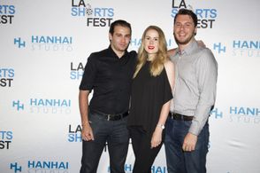 Ashley Tabatabai, Francesca Hotchin & Adam Lyons at the World Premiere of Falsified - Los Angeles International Short Fi
