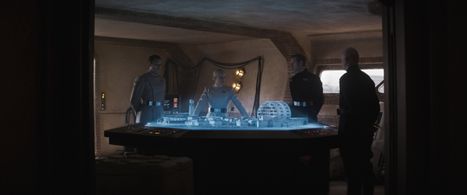 Denise Gough, Noof Ousellam, and Wilf Scolding in Andor (2022)