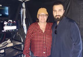 Sameer Ali Khan with Christine Moore (American television director)