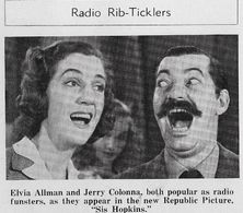 Elvia Allman and Jerry Colonna in Sis Hopkins (1941)