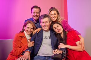 Chris Burke, Katie Couric, Brian Wallach, Sandra Abrevaya, and Rachel Platten at an event for No Ordinary Campaign (2022