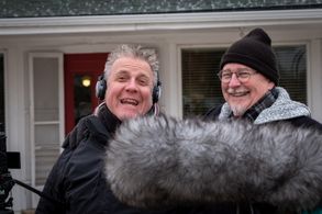 Dan Mauer, cinematographer and Gary Piland on set of 