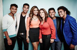 Randy Jackson, Jermajesty Jackson, Genevieve Jackson, Jaafar Jackson, and Donte Jackson