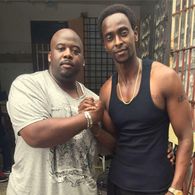 Fredrick Bam Scott and Edi Gathegi