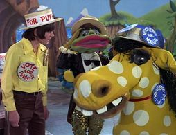 Sharon Baird, Jack Wild, and The Krofft Puppets in H.R. Pufnstuf (1969)