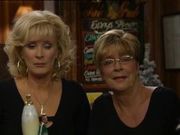 Beverley Callard and Anne Kirkbride in Coronation Street (1960)