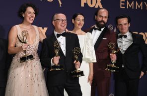 Harry Bradbeer, Andrew Scott, Brett Gelman, Phoebe Waller-Bridge, and Sian Clifford at an event for The 71st Primetime E