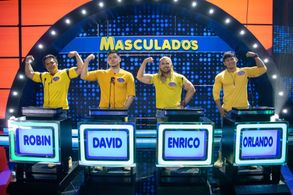 David Karell, Robin Robell, Orlando Sol, and Eric Mofar in Family Feud Philippines (2022)