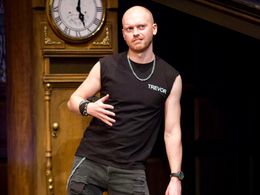Playing Trevor in the hit West End comedy The Play That Goes Wrong.