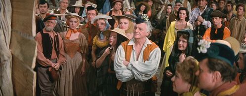 Cyd Charisse and Tudor Owen in Brigadoon (1954)