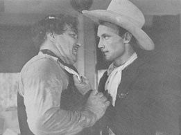 Robert Barron and Dave O'Brien in Gangsters of the Frontier (1944)