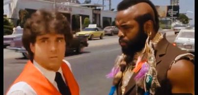 Bob Destri Hilgenberg and Mr. T 1983 The A-Team