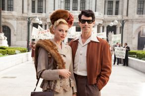 Ana Layevska and Óscar Jaenada in Cantinflas (2014)