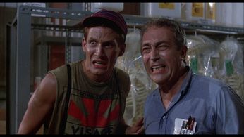 James Karen and Thom Mathews in The Return of the Living Dead (1985)
