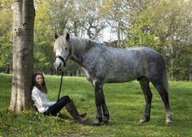 Hattie with her horse
