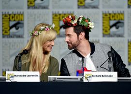 Richard Armitage and Martha De Laurentiis at an event for Hannibal (2013)