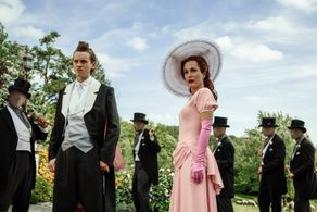 Gillian Anderson and Bruce Langley in American Gods (2017)