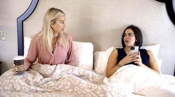 Lala Kent and Katie Maloney in Vanderpump Rules: Divorce Party Crashers (2023)