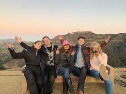 Wrap with Veena Sud and the stunt team on 