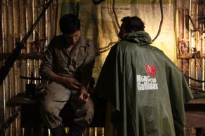 On the set of OPEN WOUND