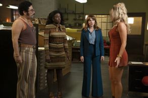 Ophelia Lovibond, Idara Victor, Jessica Lowe, and Oscar Montoya in Minx (2022)