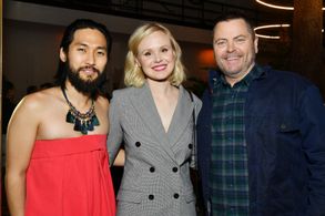 Nick Offerman, Alison Pill, and Jin Ha at an event for Devs (2020)