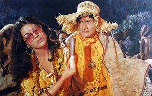 Dev Anand and Zeenat Aman in Haré Rama Haré Krishna (1971)