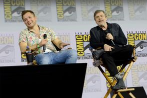 Mark Hamill and Taron Egerton at an event for The Dark Crystal: Age of Resistance (2019)