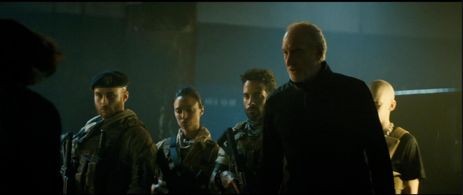 Charles Dance, Natalie Shaheen, Joshua Leary, and Jesse O'Neill in Godzilla: King of the Monsters (2019)