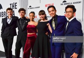 On the red carpet at the Toronto screening of The Umbrella Academy - February 14, 2019