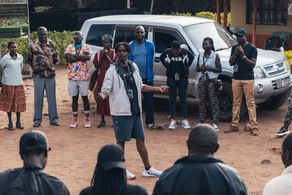 Alan Oyugi and Caroline Midimo in Where the River Divides (2023)