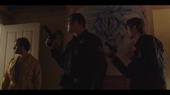 From left to right, Vito Trigo as Chip Josh Potter as Dueger Tenowon Smith Michael Merchant as Whitlow in Science Team