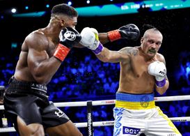 Anthony Joshua and Oleksandr Usyk in Sky Sports World Championship Boxing: WBA, WBO & IBF Heavyweight Titles: Oleksandr 