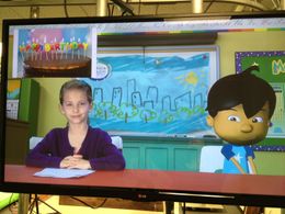 Emmy doing some Green Screen work for Wondergrovekids.com